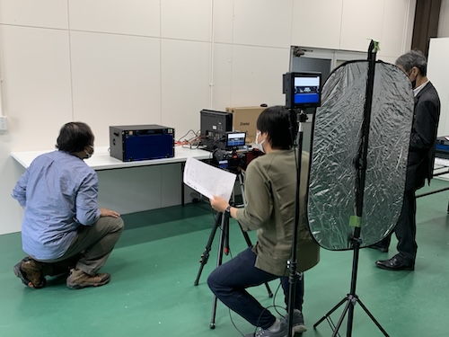 Inter BEE 2024　展示会用の製品紹介動画の制作風景